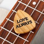 Personalized Wooden Guitar Picks with Storage Case Engraved Holder Box Birthday Gift for Guitar Player Musician