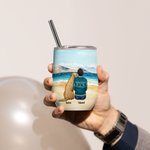 Personalised Life Is Better With Fur Baby Wine Tumbler Stainless Steel Birthday Christmas Gift for Pet Lovers