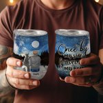 Bicchiere da vino personalizzato Once By My Side Forever In My Heart Regalo di compleanno per amanti dei cani