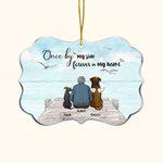 Personalised Past Holiday Time Irregular Shape Acrylic Ornament with Forever In My Heart Quote Memorial Gift for Pet Lovers
