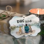 Personalized Dogs Will Always Be with Their Owners Pets Irregular Shape Acrylic Ornament Christmas Gift for Friends