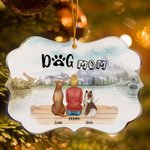Personalized Dogs Will Always Be with Their Owners Pets Irregular Shape Acrylic Ornament Christmas Gift for Friends