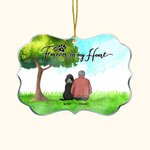 Gepersonaliseerd Forever In My Heart Pets Onregelmatige Vorm Acryl Ornament Kerstcadeau voor Vrienden