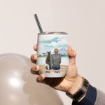 Personalizzato Life Is Better With Dogs Wine Tumbler in acciaio inox di qualità alimentare Regalo di Natale per gli amanti dei cani