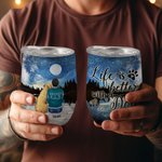 Gepersonaliseerde Life Is Better With Dogs Wijn Tumbler Food Grade Roestvrij staal Verjaardag Kerstcadeau voor hondenliefhebbers