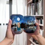 Henkilökohtainen Moon Life Is Better With Fur Baby Wine Tumbler Food Grade Stainless Steel syntymäpäivä joululahja koiran rakastajaille