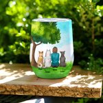 Personalised Life Is Better Wine Tumbler Food Grade Stainless Steel Birthday Christmas Gift for Dog Lovers