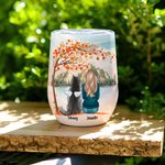 Personalised Life Is Better With a Dog/Dogs Wine Tumbler Food Grade Stainless Steel Birthday Christmas Gift for Dog Lovers