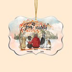 Personnalisé We Are Together Forme irrégulière Ornement suspendu en acrylique Décoration de maison de Noël Cadeau pour les propriétaires d'animaux de 