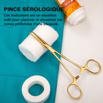 Set d'Outils Médicaux Personnalisé avec Nom Ciseaux à Pansements Pince Ciseaux à Suture Cadeau pour Infirmière Étudiant