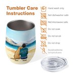 Personalised Life Is Better With Fur Baby Wine Tumbler Stainless Steel Birthday Christmas Gift for Pet Lovers