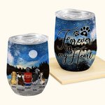 Personalizzato Forever In My Heart Wine Tumbler in acciaio inossidabile di grado alimentare Regalo di compleanno e anniversario per gli amanti dei can
