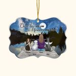 Personalizado Una vez a mi lado Para siempre en mi corazón Perros Ornamento acrílico con forma irregular Regalo de cumpleaños para amante de los perro