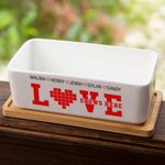 Personalised Love Grows Here Flower Pot with 1-10 Names Grandparents Day Thanksgiving Birthday Gift for Grandparents Mother