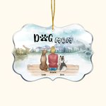 Personalized Dogs Will Always Be with Their Owners Pets Irregular Shape Acrylic Ornament Christmas Gift for Friends