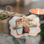 Personalisierte für immer in meinem Herzen Menschen und Haustiere unregelmäßig geformt Acryl Ornament Memorial Weihnachtsgeschenk für Tierbesitzer