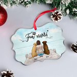 Personalised to Be with Each Other under The Blue Sky Pets Irregular Shape Acrylic Ornament Christmas Gift for Friends