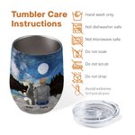 Bicchiere da vino personalizzato Once By My Side Forever In My Heart Regalo di compleanno per amanti dei cani