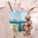 Gepersonaliseerde Once By My Side Forever In My Heart Wine Tumbler Verjaardag Kerstcadeau voor hondenliefhebbers