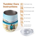 Gepersonaliseerde Once By My Side Forever In My Heart Wine Tumbler Verjaardag Kerstcadeau voor hondenliefhebbers