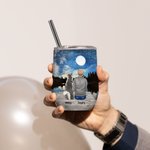 Bicchiere da vino personalizzato Once By My Side Forever In My Heart Regalo di compleanno per amanti dei cani