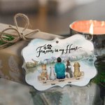 Personalised Forever In My Heart Irregular Shape Acrylic Ornament Christmas Birthday Gift for Friends Dog Lover