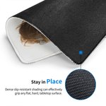 Tapis de Souris Photo Rectangulaire Personnalisé Lisse et Lavable Accessoire de Bureau Ordinateur Meilleur Ami Cadeau Travailleur