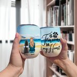 Personalized Forever In My Heart Wine Tumbler Food Grade Stainless Steel Gift for Pet Lover