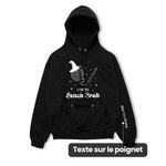 Sweat à Capuche Personnalisé Thème Crochet avec Pochette de Rangement pour Fils Cadeau pour Amateurs de Tricot