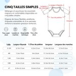 Onesie Bébé Personnalisé avec Motifs et Noms des Chiens Dessinés Cadeau Anniversaire Naissance pour Nouveau-né