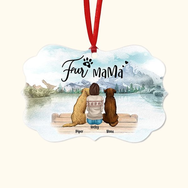 Gepersonaliseerde Honden Zullen Altijd Bij Hun Eigenaars Zijn Huisdieren Onregelmatige Vorm Ceramisch Ornament Kerstcadeau voor Vrienden