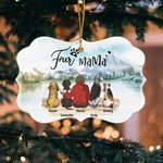 Gepersonaliseerde Honden Zullen Altijd Bij Hun Eigenaars Zijn Huisdieren Onregelmatige Vorm Ceramisch Ornament Kerstcadeau voor Vrienden