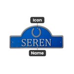 Personalised 3D PLA Horse Door Sign