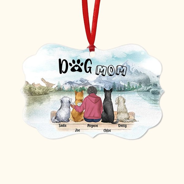 Personalisierte Menschen sind auch Eltern von Hunden Haustiere unregelmäßige Form keramischen Ornament Weihnachtsgeschenk für Freunde