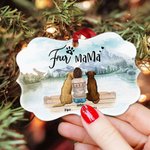 Gepersonaliseerde Honden Zullen Altijd Bij Hun Eigenaars Zijn Huisdieren Onregelmatige Vorm Ceramisch Ornament Kerstcadeau voor Vrienden