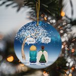 Ornamento in ceramica personalizzato We Miss You We're Always With You Regalo commemorativo di Natale per la famiglia e gli amici