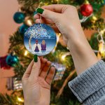 Personalizzato In Loving Memory Of Those Who Are Forever In Our Hearts Ornamento in ceramica Regalo commemorativo di Natale per la famiglia e gli amic