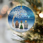 Personalizzato In Loving Memory Of Those Who Are Forever In Our Hearts Ornamento in ceramica Regalo commemorativo di Natale per la famiglia e gli amic