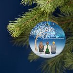Personalizzato In Loving Memory Of Those Who Are Forever In Our Hearts Ornamento in ceramica Regalo commemorativo di Natale per la famiglia e gli amic