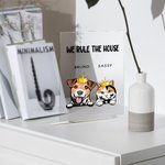 Placa acrílica transparente personalizada I Rule The House Decoración de la casa Regalo de Navidad Regalo de cumpleaños para los amantes de los perros y los gatos