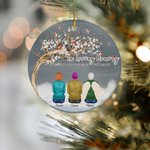 Personalised In Loving Memory Of Those Who Are Forever In My Heart Ceramic Ornament Christmas Memorial Gift for Family Friends