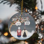 Personalized I Miss You I'm Always With You Round Ceramic Ornament Memorial Gift for Family Friend