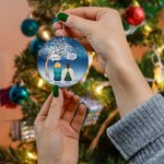 Ornamento in ceramica personalizzato We Miss You We're Always With You Regalo commemorativo di Natale per la famiglia e gli amici