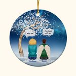 Ornamento in ceramica personalizzato We Miss You We're Always With You Regalo commemorativo di Natale per la famiglia e gli amici