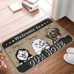 Gepersonaliseerde Welkom In Mijn Huis Huisdier Deurmat Grappig Huisdierliefhebbers Kat Hond Geschenk voor Binnen Buiteningang