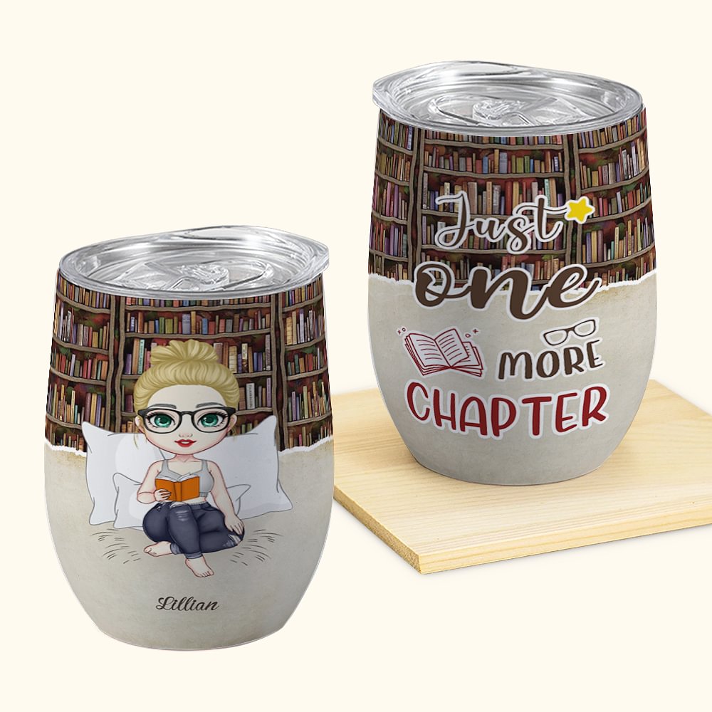 Geschenk Für 1 Jährige Beziehung Personalisierte nur ein weiteres Kapitel 12oz Wein Becher Lesen