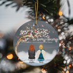 Personalised In Loving Memory Of Those Who Are Forever In My Heart Ceramic Ornament Christmas Memorial Gift for Family Friends