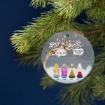 Personalized I Miss You I'm Always With You Round Ceramic Ornament Memorial Gift for Family Friend