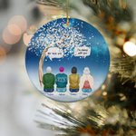 Ornamento in ceramica personalizzato We Miss You We're Always With You Regalo commemorativo di Natale per la famiglia e gli amici