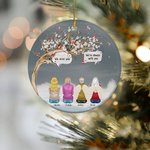Personalized I Miss You I'm Always With You Round Ceramic Ornament Memorial Gift for Family Friend